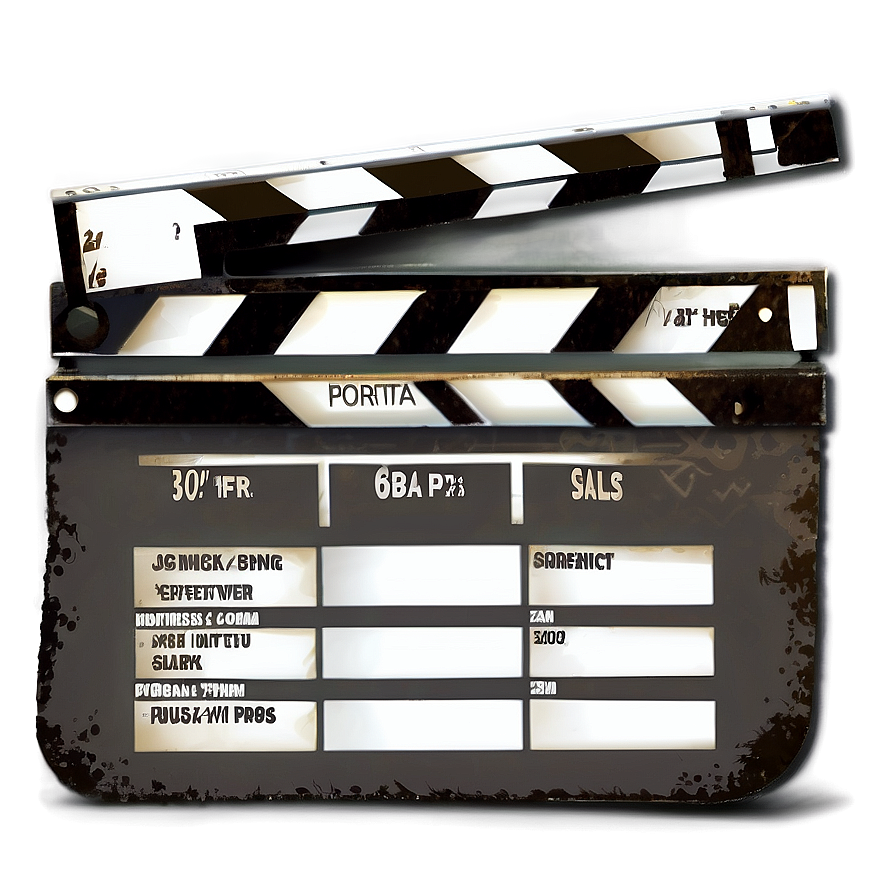 Digital Film Slate Art Png 06262024 PNG Image