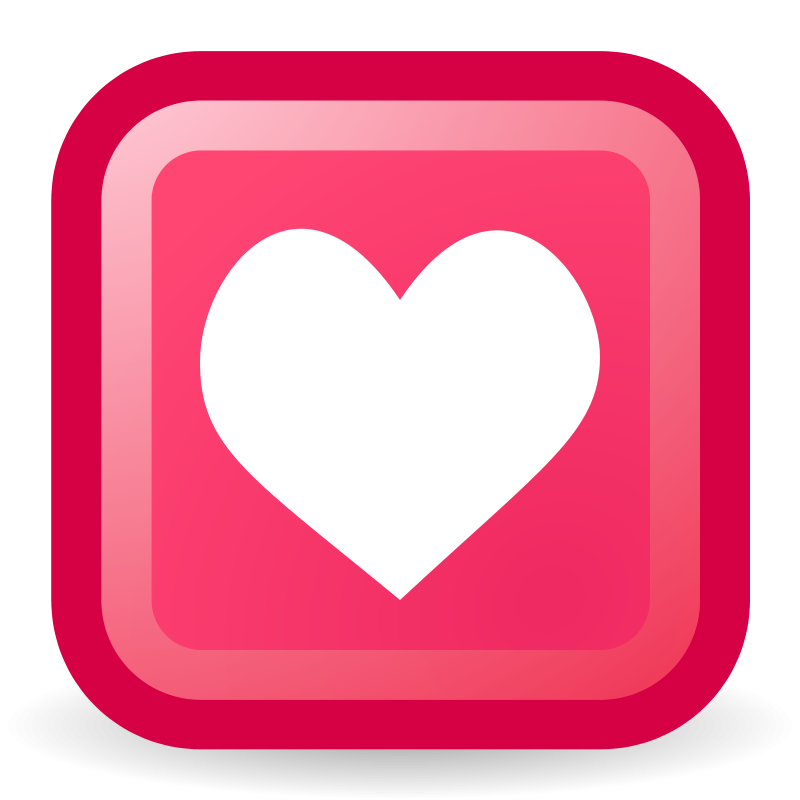 Digital Heart Love Icon PNG Image