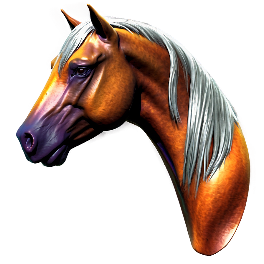 Digital Horse Head Model Png 06122024 PNG Image