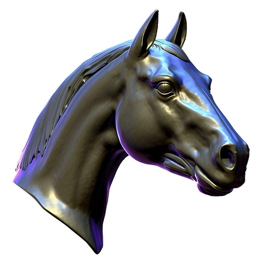 Digital Horse Head Model Png Cnp52 PNG Image