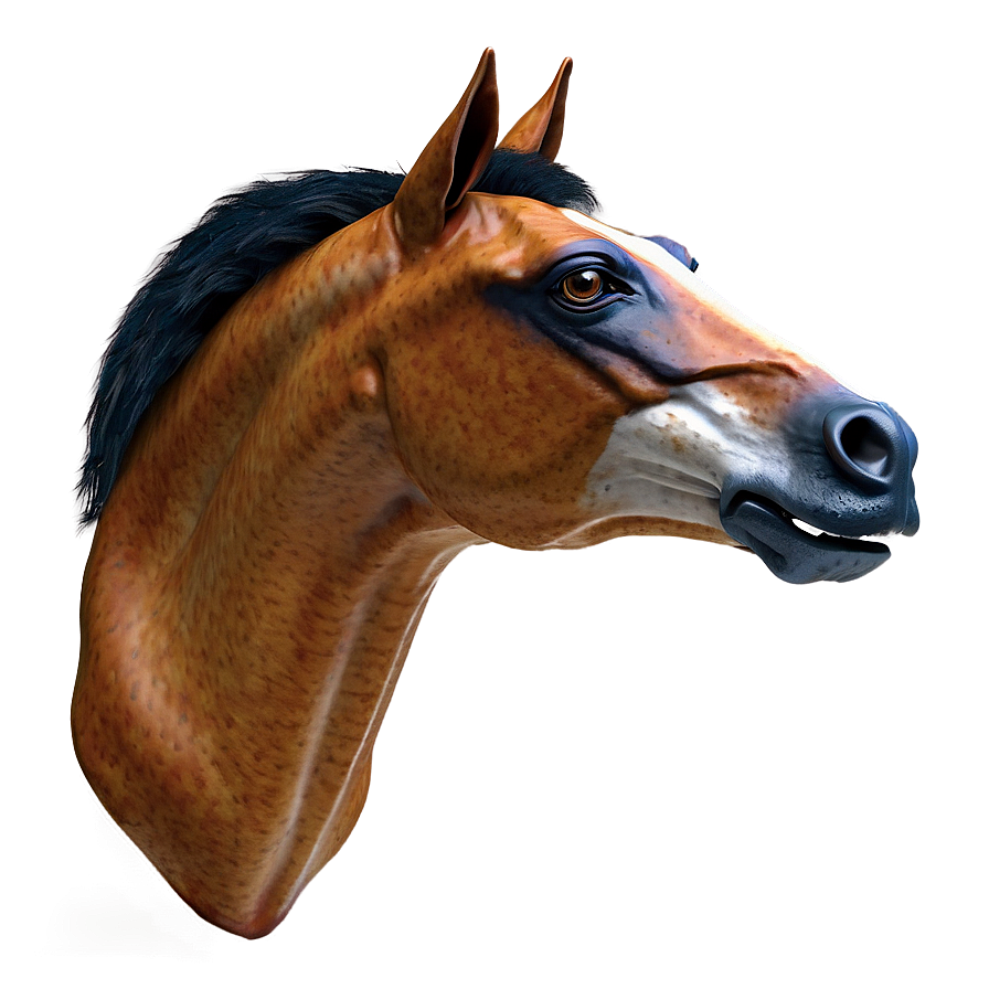 Digital Horse Head Model Png Jwe PNG Image