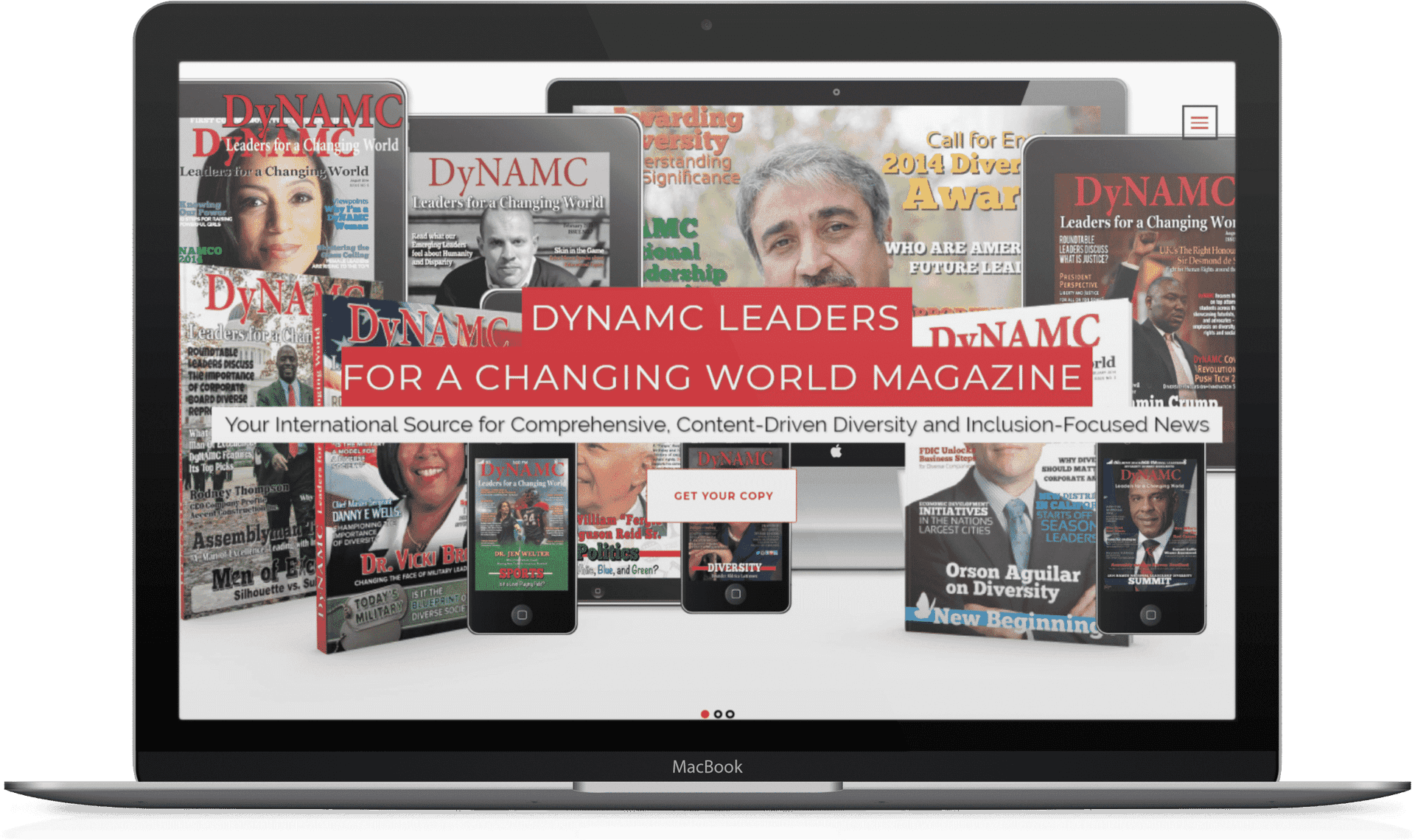 Digital Magazine Mockup Display PNG Image