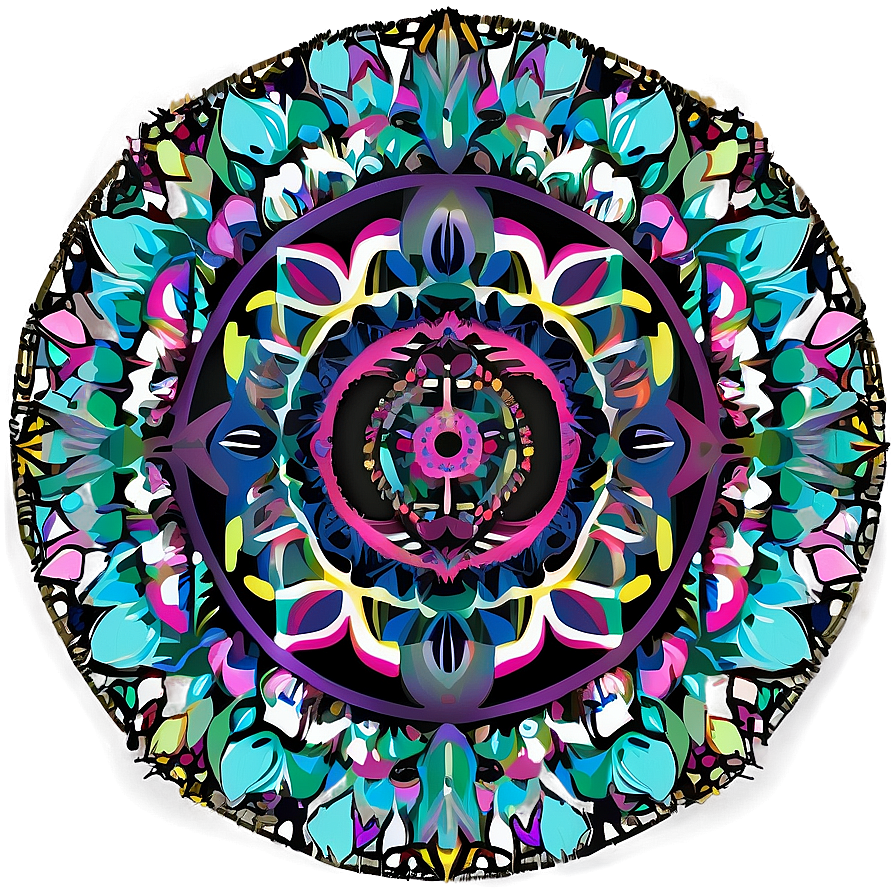 Digital Mandala Print Png Gfp PNG Image