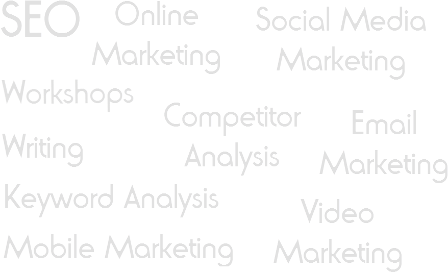 Digital Marketing Keywords Cloud PNG Image