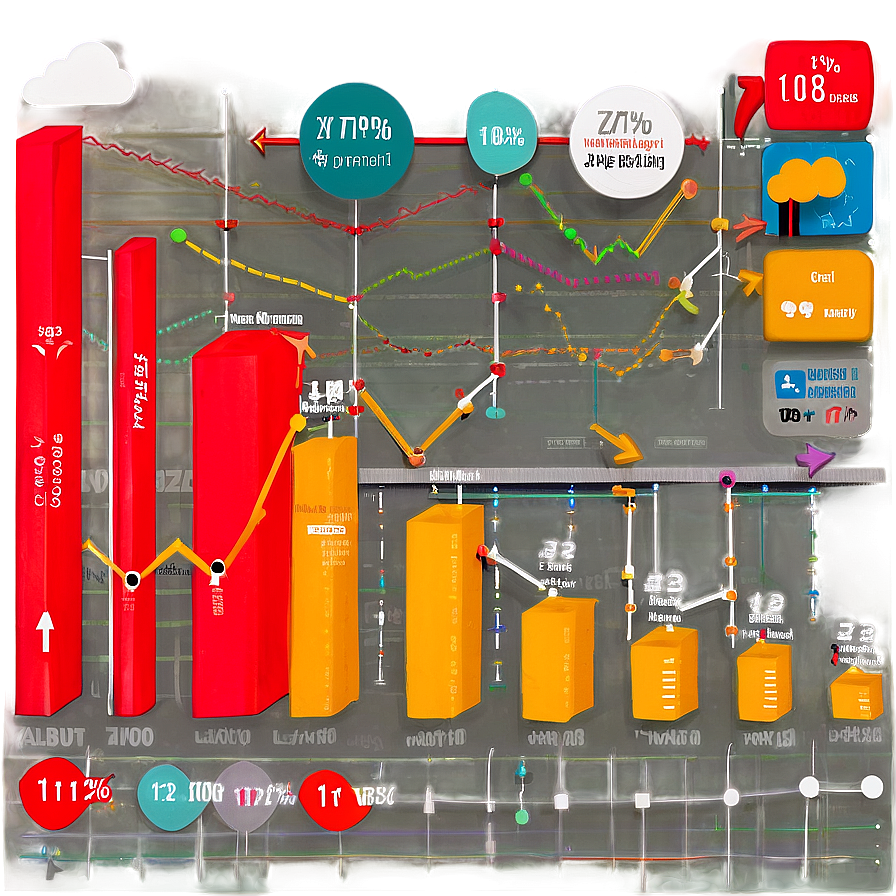 Digital Marketing Line Chart Png Xhi PNG Image