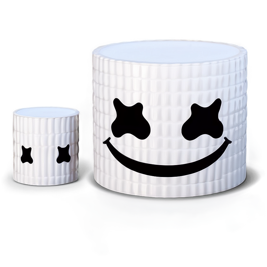 Digital Marshmello Face Illustration Png Tfd41 PNG Image