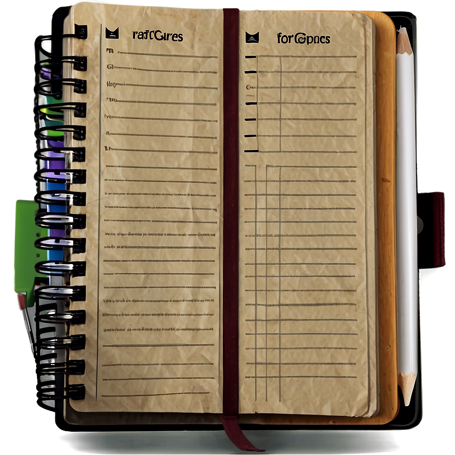 Digital Notebook Png 36 PNG Image