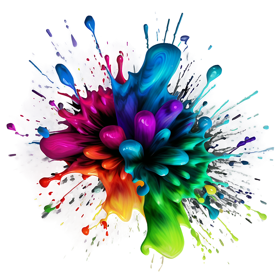 Digital Paint Splash Png Hij10 PNG Image