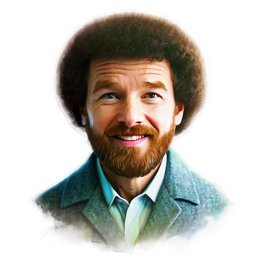 Digital Painting Bob Ross Hair Png Tfw74 PNG Image