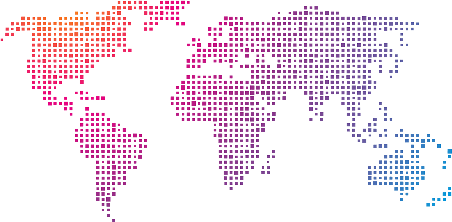 Digital Pixel World Map PNG Image