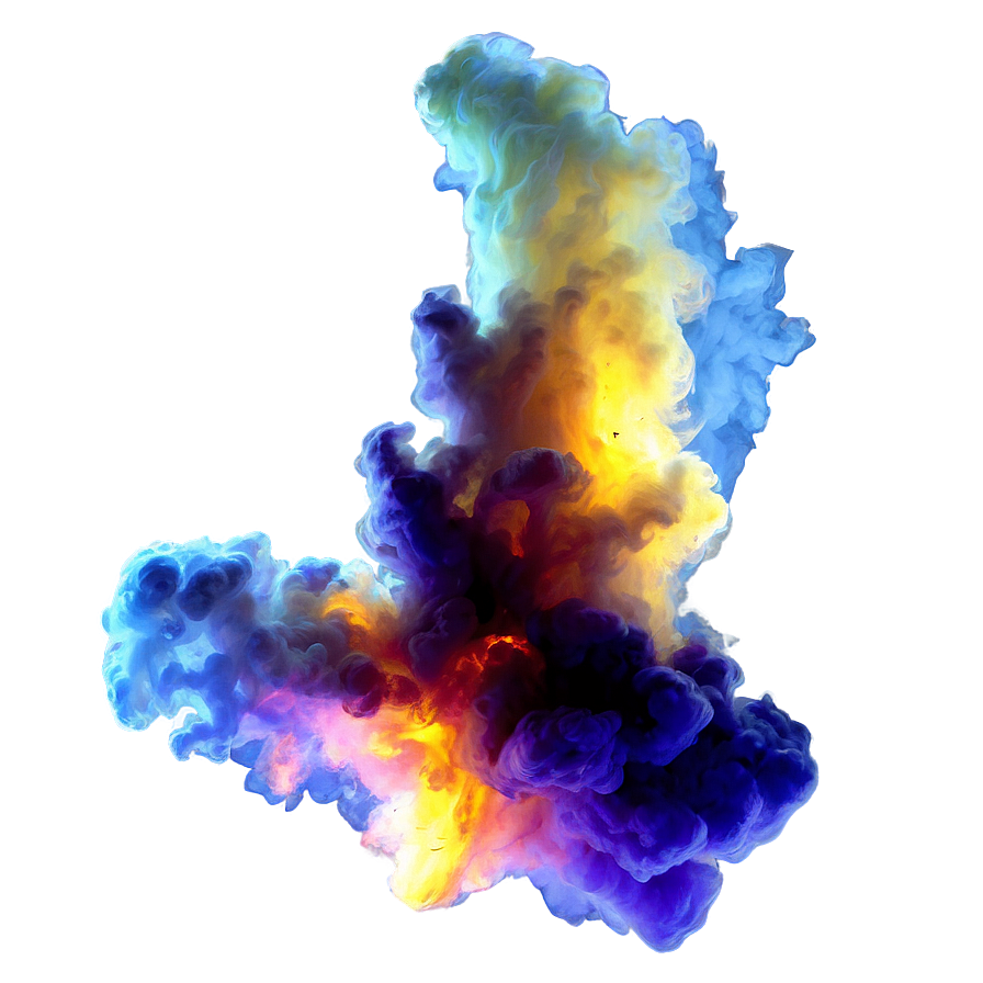 Digital Smoke Explosion Artwork Png 65 PNG Image