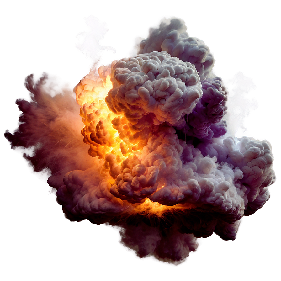 Digital Smoke Explosion Artwork Png 8 PNG Image