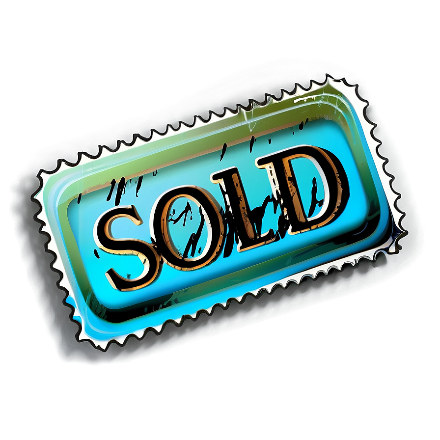 Digital Sold Stamp Png 94 PNG Image