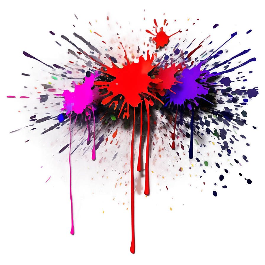 Digital Splatter Art Png Lki PNG Image