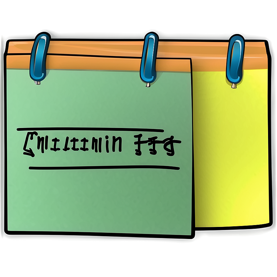 Digital Sticky Note Png Afe30 PNG Image