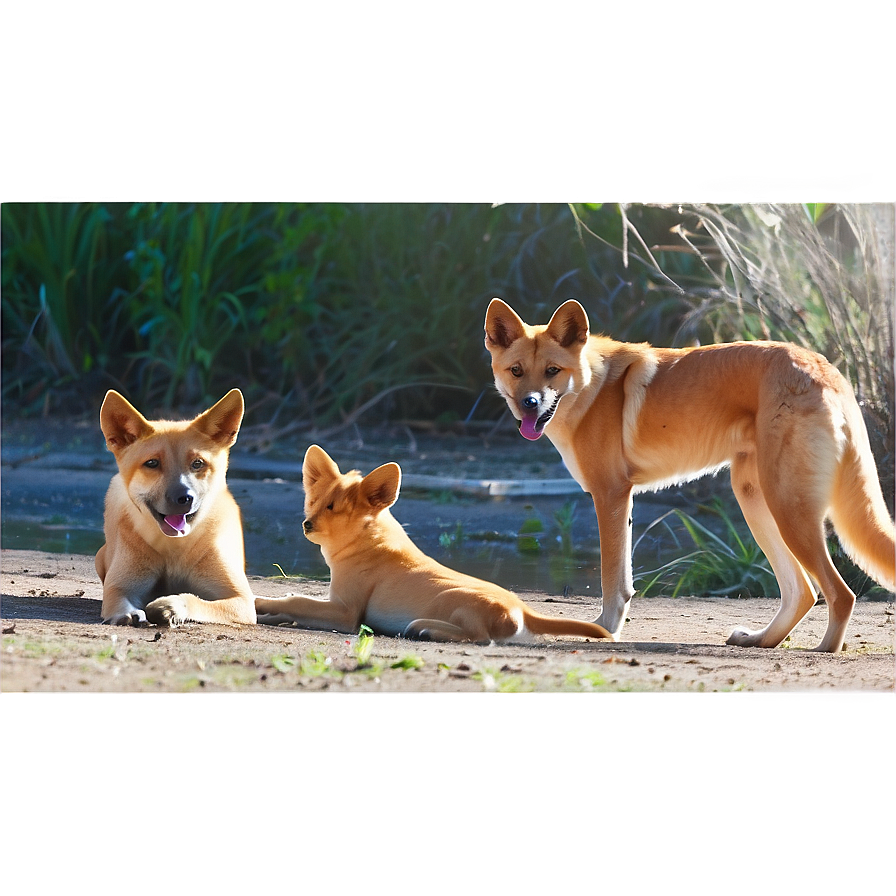 Dingo Family Life Png Lsi71 PNG Image