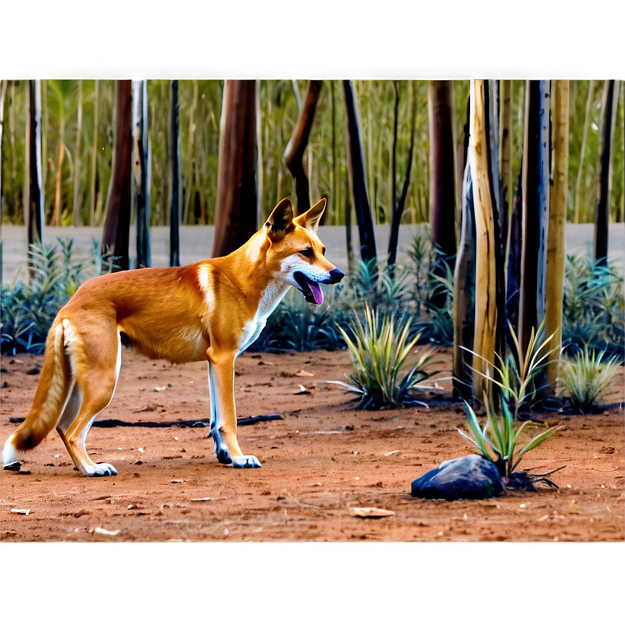 Dingo Habitat Scene Png Otc76 PNG Image