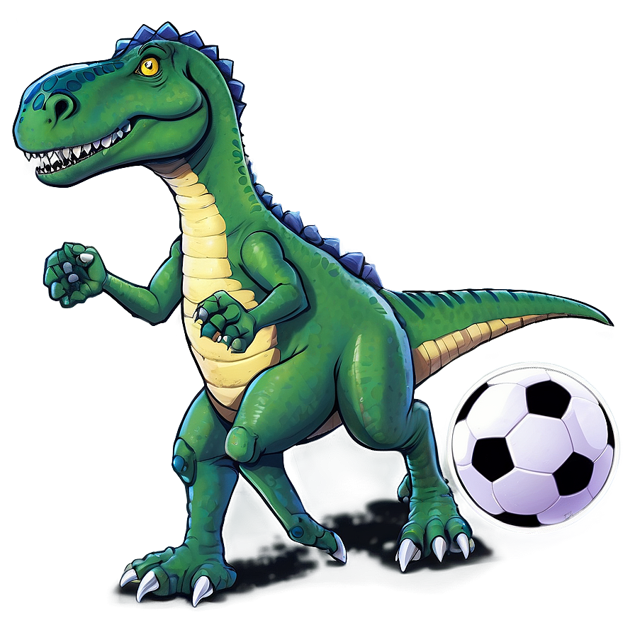 Dino Playing Soccer Png 53 PNG Image