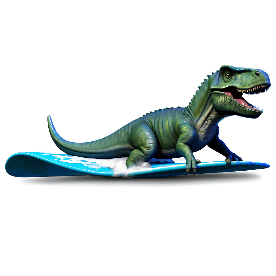 Dino Surfer Wave Png Yau PNG Image