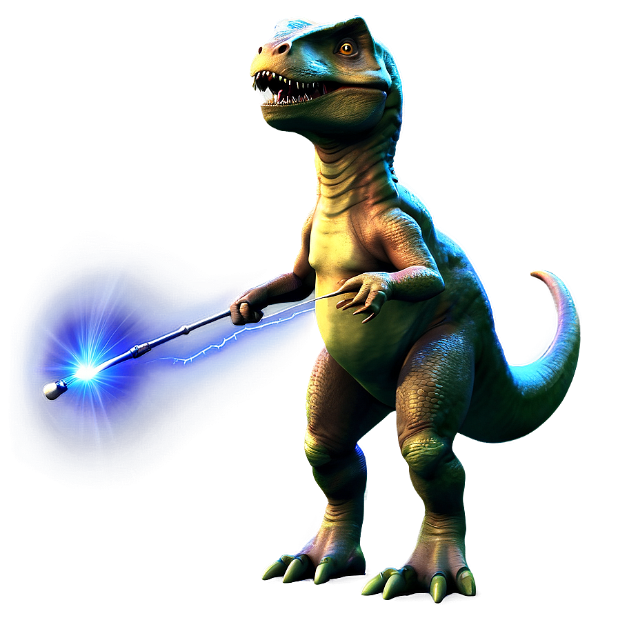 Dino With Magic Wand Png Lra PNG Image