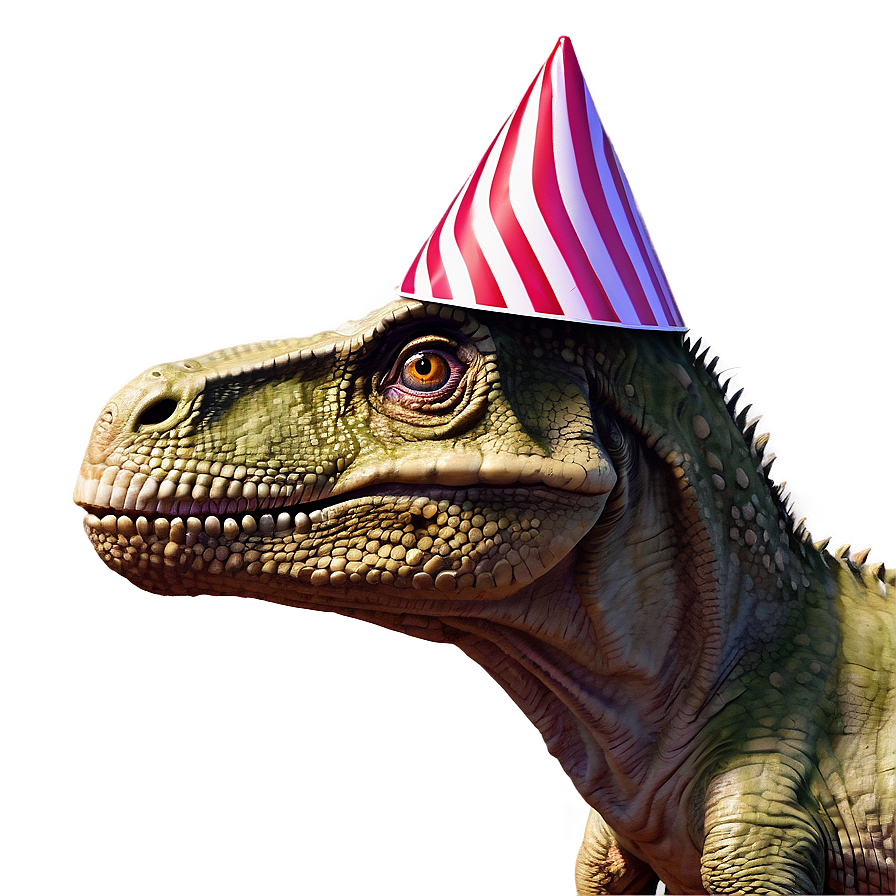 Dino With Party Hat Png Mxn15 PNG Image