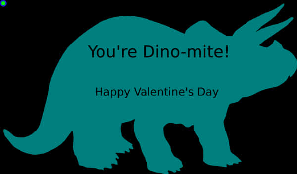 Dinomite Valentines Greeting PNG Image