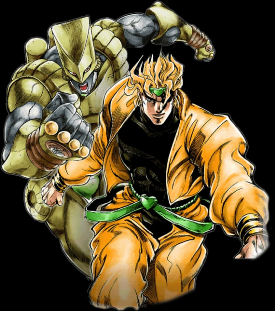 Dio_and_ The_ World_ Jo Jo_ Anime_ Character PNG Image