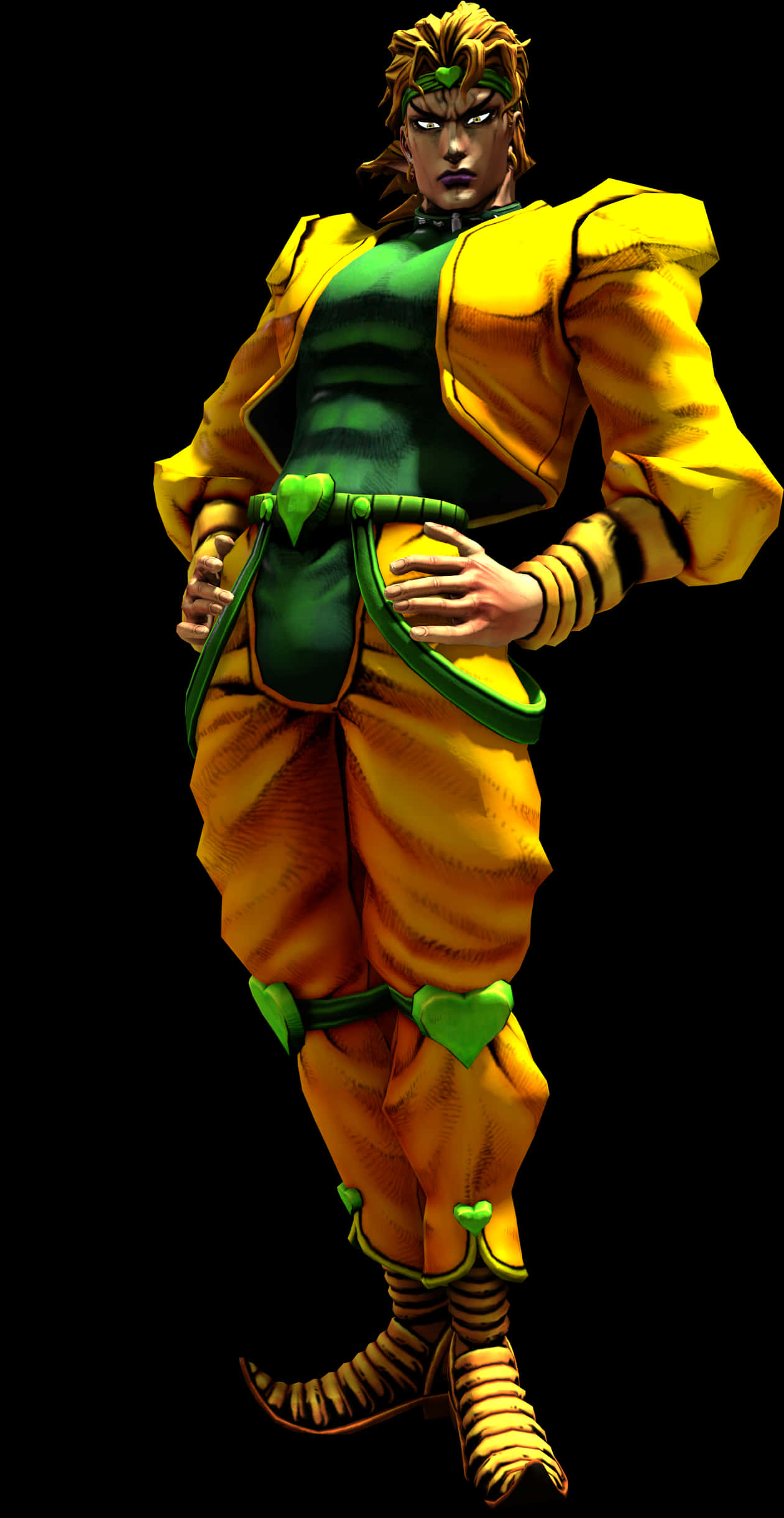 Dio Brando Anime Character Pose PNG Image