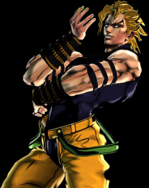 Dio Brando Pose Jo Jos Bizarre Adventure PNG Image