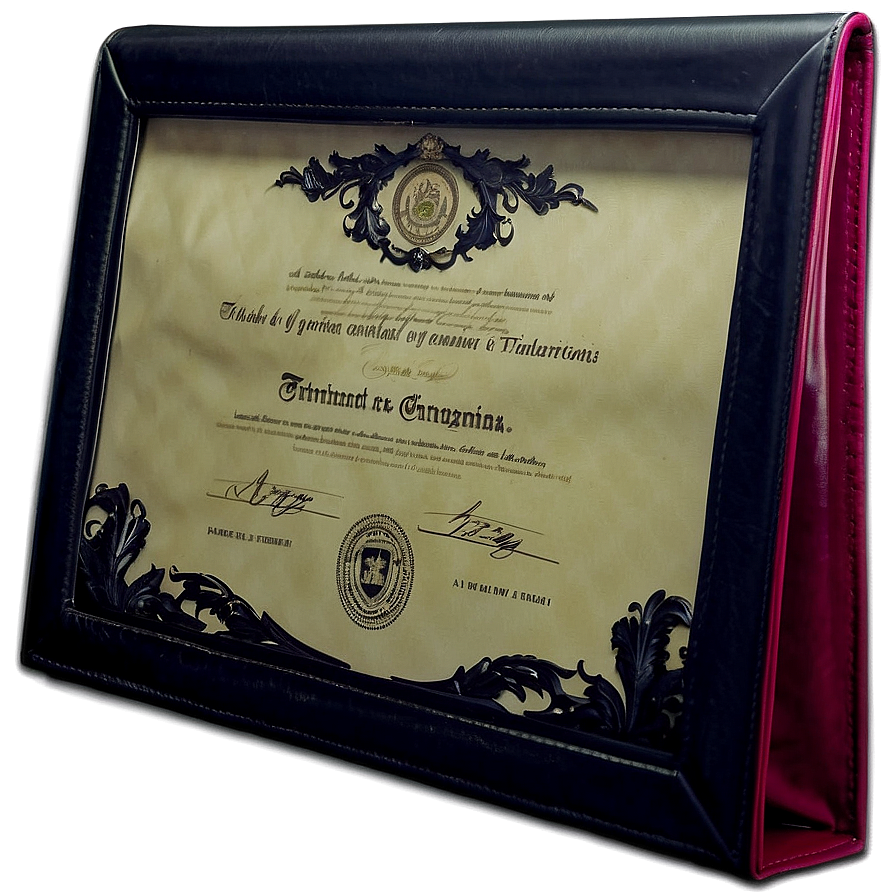 Diploma In Leather Case Png 05252024 PNG Image