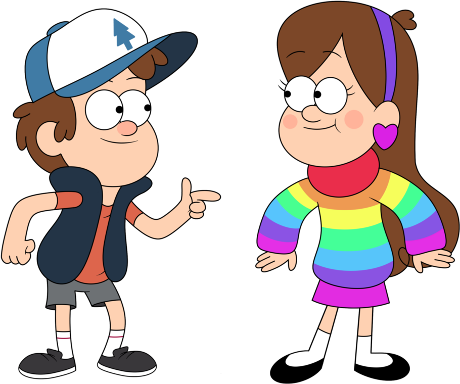 Dipperand Mabel Pines Gravity Falls PNG Image