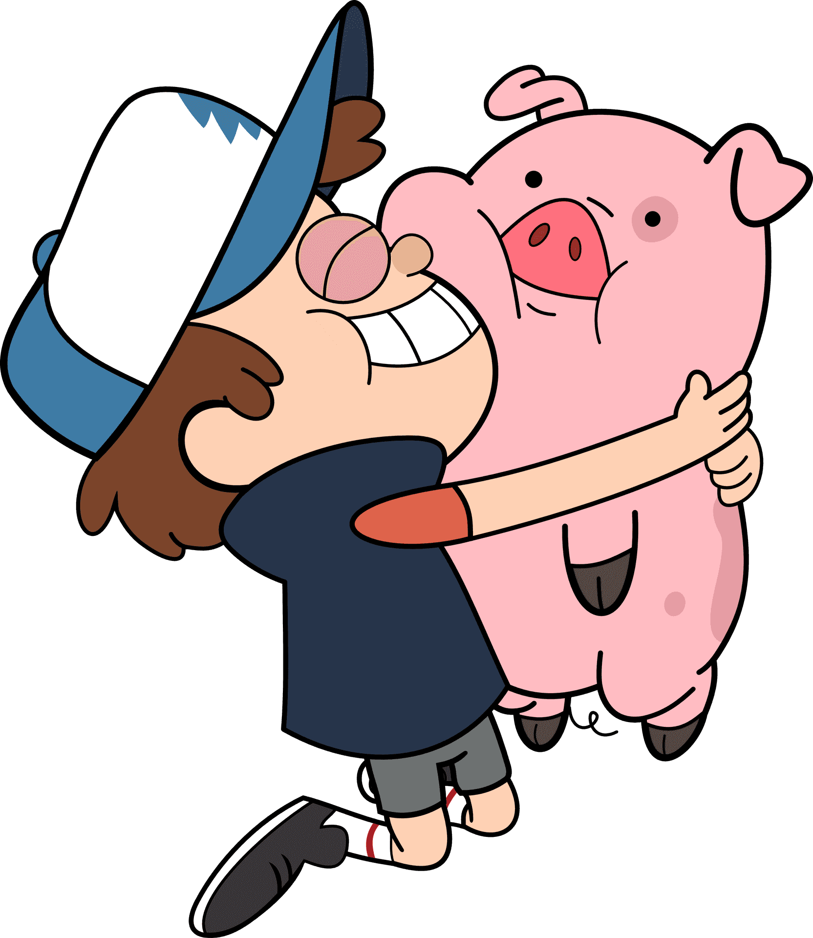 Dipperand Waddles Gravity Falls PNG Image