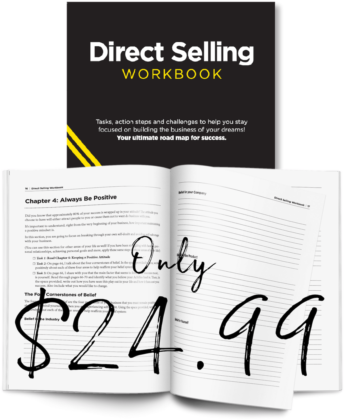 Direct Selling Workbook Promotion PNG Image