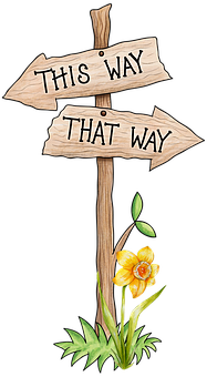 Directional Wooden Signs Illustration PNG Image