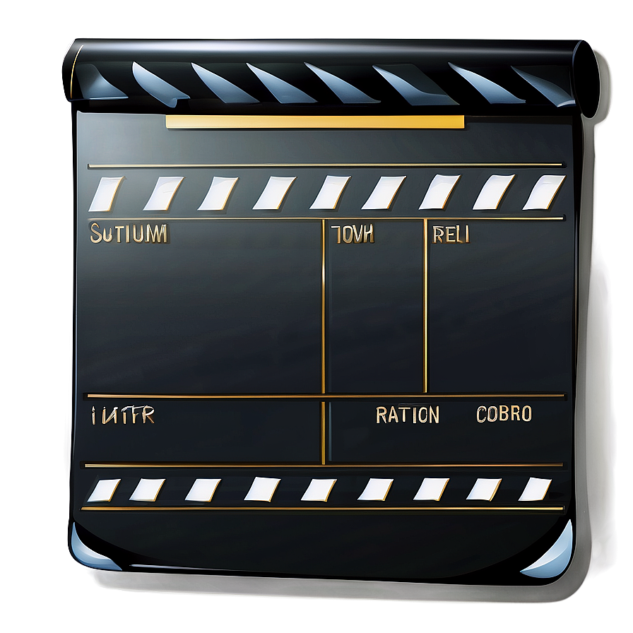 Director's Film Slate Clipart Png 06262024 PNG Image