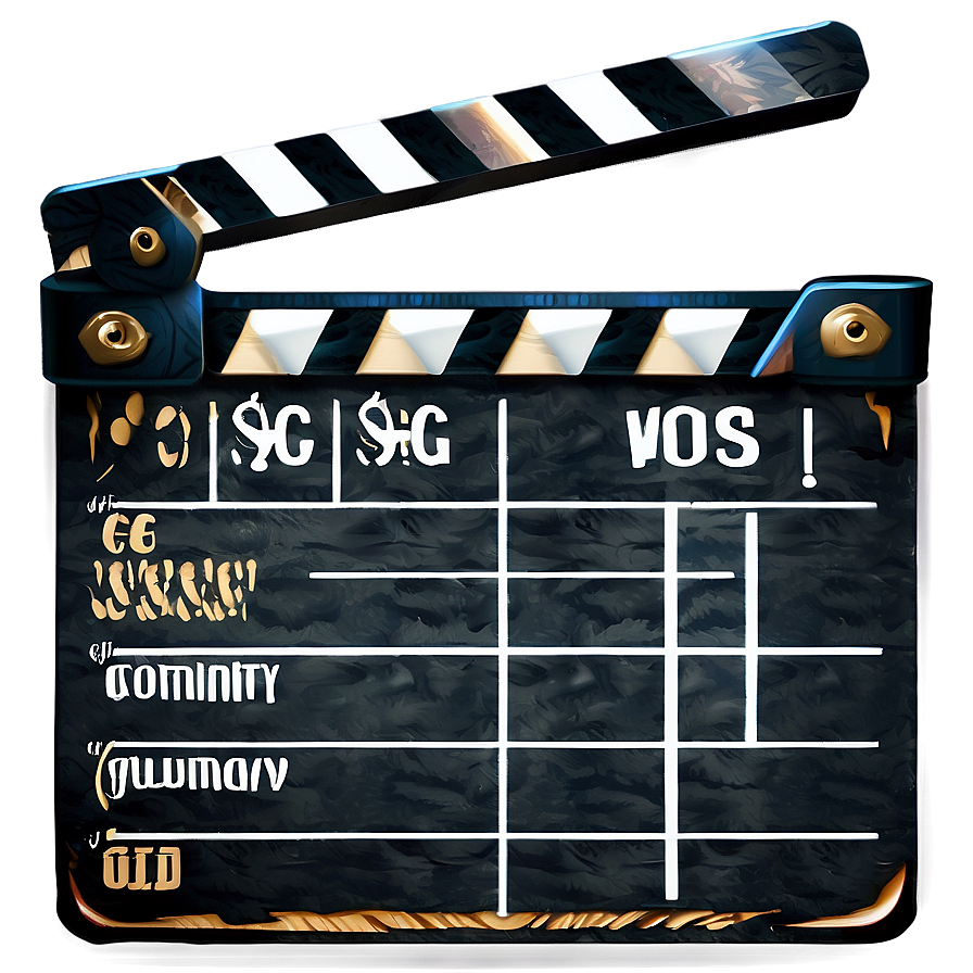 Director's Film Slate Clipart Png Hsc56 PNG Image