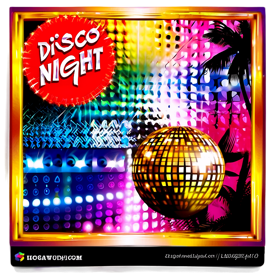 Disco Night Flyer Template Png 06202024 PNG Image