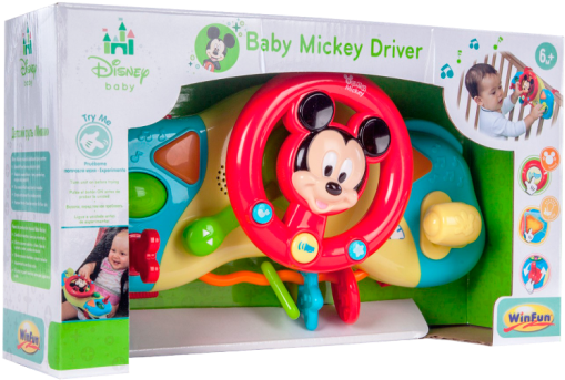 Disney Baby Mickey Driver Toy Packaging PNG Image