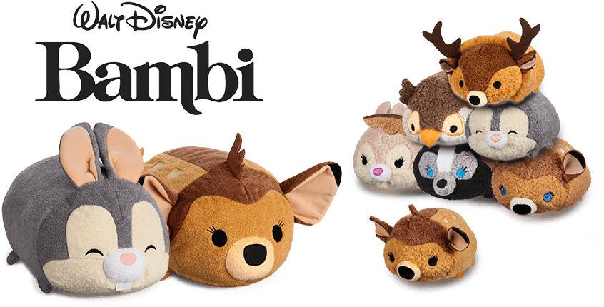 Disney Bambi Tsum Tsum Plush Collection PNG Image