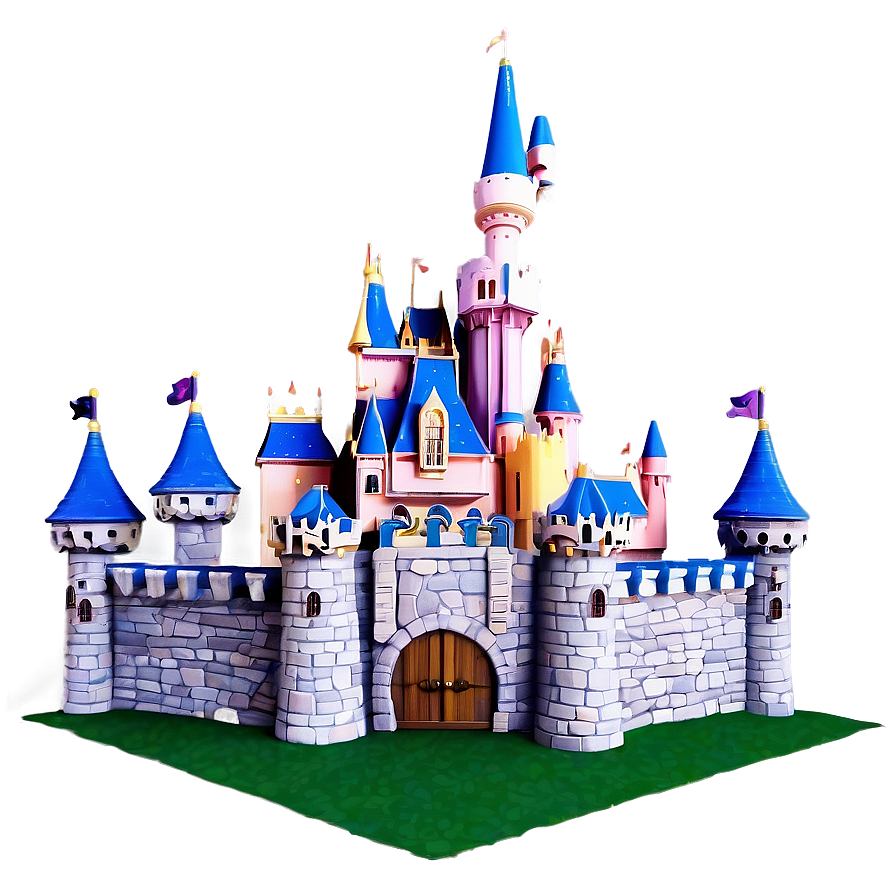 Disney Castle 3d Model Png Doj PNG Image