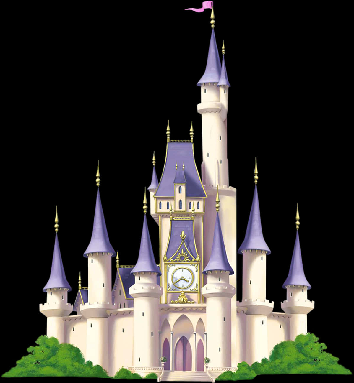 Disney Castle Illustration PNG Image