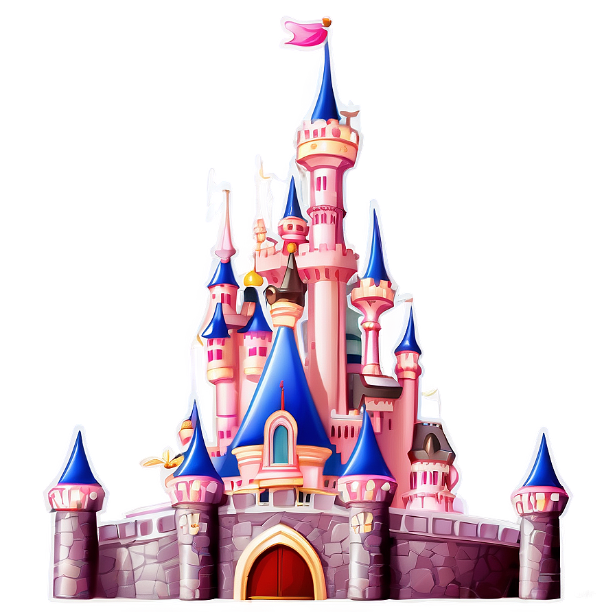 Disney Castle In Summer Png 5 PNG Image