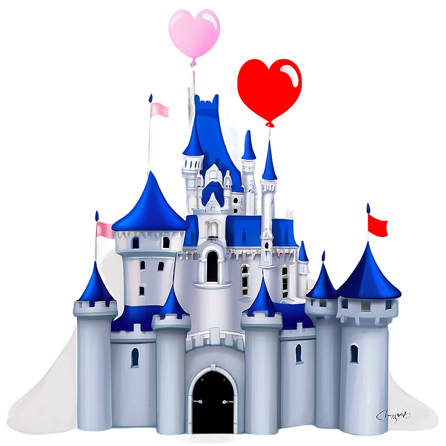 Disney Castle Romantic Night Png Uwu85 PNG Image