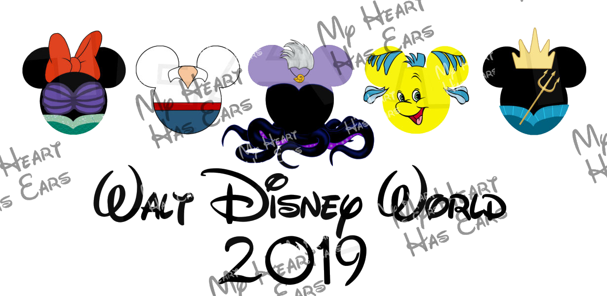 Disney Character Ears Collage2019 PNG Image