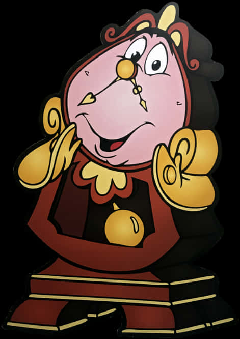 Disney Cogsworth Character PNG Image