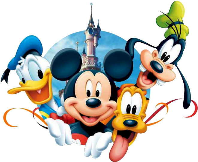 Disney Friends Castle Backdrop PNG Image