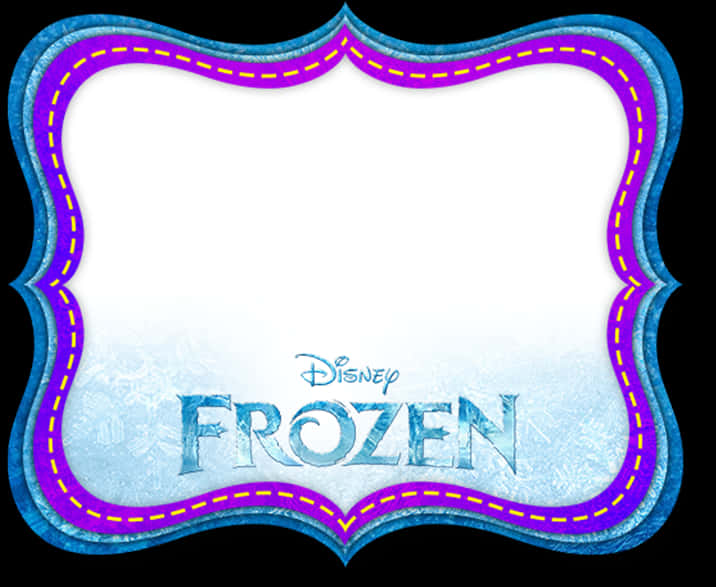 Disney Frozen Logo Frame PNG Image