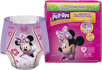 Disney Minnie Mouse Pull Ups Training Pants PNG Image