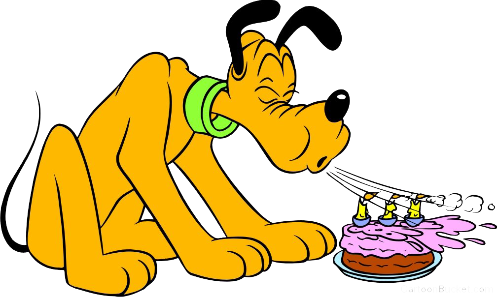 Disney Pluto Birthday Celebration PNG Image