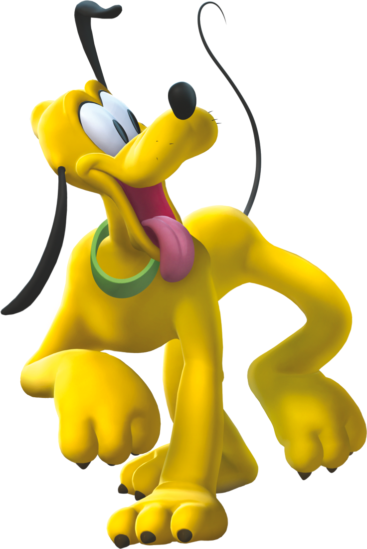 Disney Pluto Happy Expression PNG Image